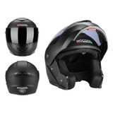 Casco Abatible Certificado Dot Para Moto Negro Mate Mocoerl