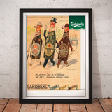 Cuadro Bebidas - Cerveza Carlsberg - Publicidad Vintage