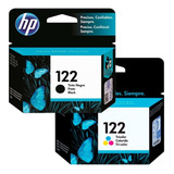 Combo De Cartuchos Original Hp 122 Negro + Color 3050 2050