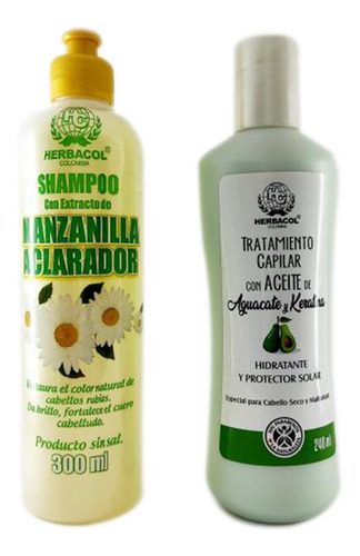 Herbacol Kit Shampo Manzanilla - mL a $213