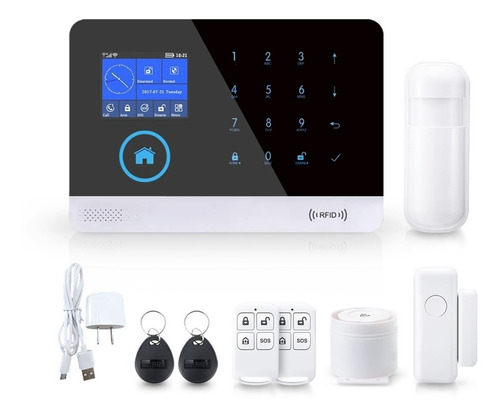 Kit Alarma Seguridad Inteligente Gsm Wifi Tuya Smart Wg103t