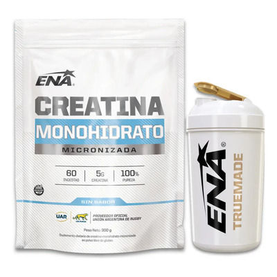 Combo Creatina Polvo Doypack 300g Ena Sport Con Shaker Ena Sabor Sin sabor | MercadoLibre