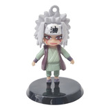 Boneco Miniatura Com Base Coleção Criança Brinquedo Jiraiya