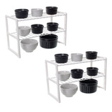 Kit2 Organizadores Rack Objetos Mantimento Utensílios Grande