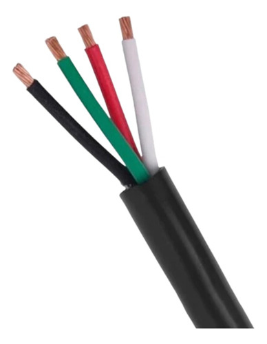 Cable Uso Rudo 4x16 Color Negro 100 Metros Indiana