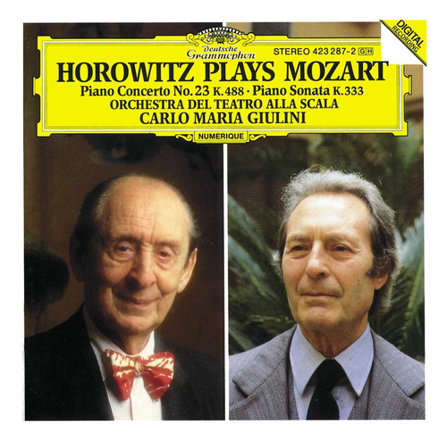 Horowitz Plays Mozart: Piano Concerto No. 23 K. 488 / Piano 