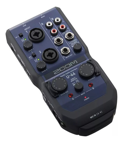 Handy Audio Interface Zoom U44 Usb 4 Entradas 4 Salidas+midi