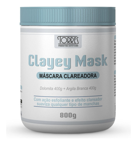 Dolomita Com Argila Branca (clayey Mask Clareadora) 800g