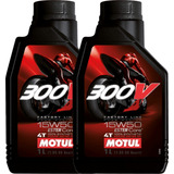 Aceite Moto 4t 300v 15w50 100% Sintetico Motul 2 Litros