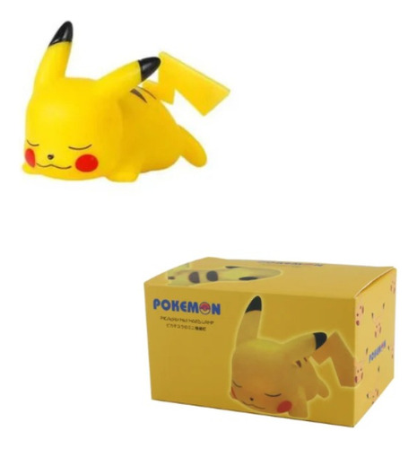 Pikachu Lampara Escritorio Luz Led Baterías Caja Regalo 3v