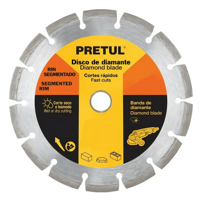 Disco De Diamante De 4' X 1.2 Mm Rin Segmentado, Pretul | MercadoLibre