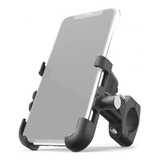 Suporte Celular iPhone Moto Bike Giratorio 360 Em Aluminio Cor Cinza