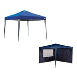 Tenda Gazebo Praia Sanfonada 3x3m X-flex Mor + Conj 2 Parede