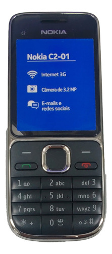Nokia C2-01 Desbloqueado 3g 3mp Bluetooth Fm Novo Na Caixa