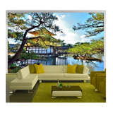 Papel De Parede Jardim Japonês Árvore 3d M² Jjp09