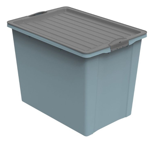 Caja Compact A3 Con Ruedas 70 Lt 57x43x39 Cm Rotho Azul Eco