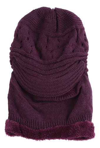 Conjunto De Gorro Y Bufanda De Punto Para Invierno, Con Orej