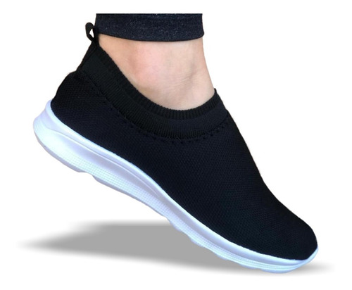 Tênis Meia Feminino Masculino Slip On Academia Caminhada