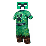 Roupa Gamer Fantasia Infantil Minecraft Para Criança E Festa