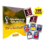 Album Dourado Copa Qatar 2022 + 100 Figurinhas S/ Repetições
