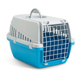 Transportadora Canil Perro Gato Savic Trotter 2 Azul 56cm