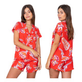 Pijama Camisero De Mujer Fibrana De Seda Comodo Suave Senira