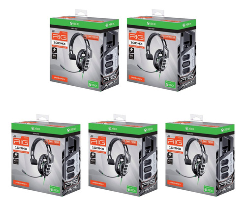 5 Auriculares De Videojuegos Xbox One Plantronics Rig 100hx