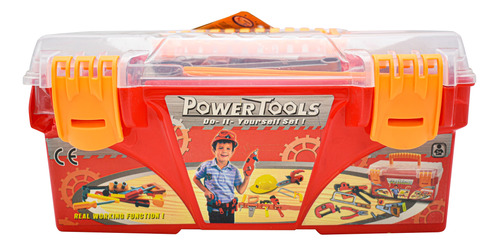 Caja Herramientas De Juguete Power Tools 15 Accesorios Cd