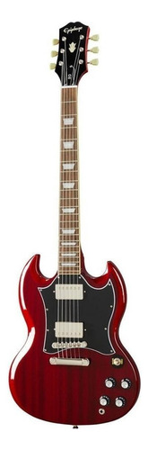 Guitarra Eléctrica EpiPhone Inspired By Gibson Sg Standard De Caoba Heritage Cherry Brillante Con Diapasón De Laurel Indio