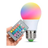 Foco Lampara Luz Led Rgb 15w E27 Rgb 16 Colores Ctrol Remot 