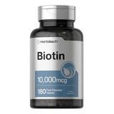 Suplemento Horbaach Biotina 10000mcg 180 Comprimidos