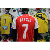 Camiseta Arsenal De Inglaterra 2014 #7 Alexis Talla M 