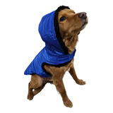 Chamarra Rompevientos Perro/gato/impermeable/azul Rey