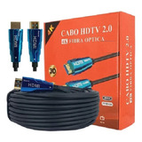 Cabo Hdmi Fibra Optica 4k 2.0 3d 10 Metros