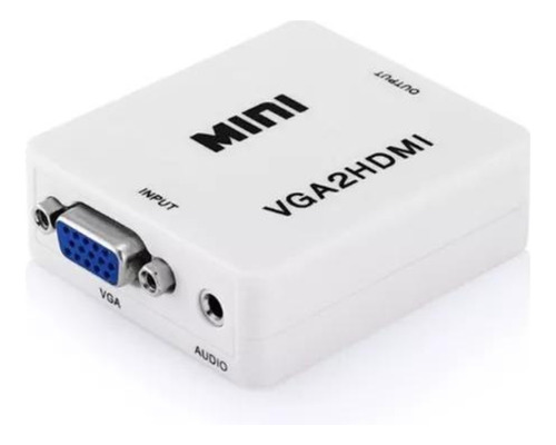 Convertidor Adaptador Vga A Hdmi Con Entrada De Audio