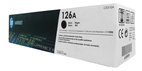 Cartucho De Toner Hp 126a (ce310a) Negro, 100% Original