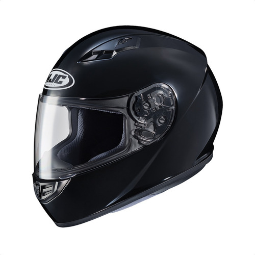 Casco Integral Moto Hjc Cs-15 Solid Negro Brillo Um