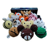 25 Souvenir Llavero Animales Tejido Crochet Granja Bosque 