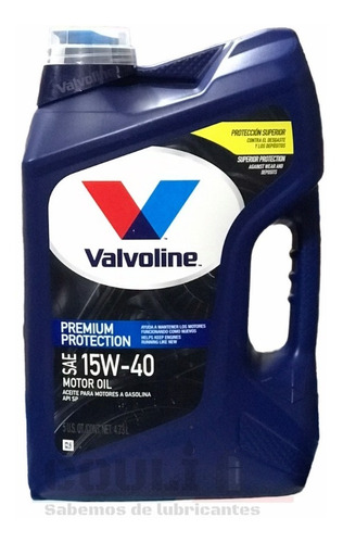 Aceite Valvoline 15w40 Premium Protection 5qt (4,73l) - Sn