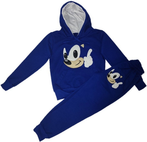Pants Para Niño Sonic Azul (personaje Animado) Varias Tallas