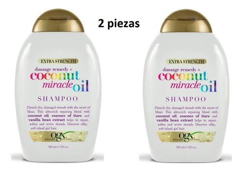 Shampoo Ogx,ultra Humectante,gruesos Y Ásperos,2 Piezas