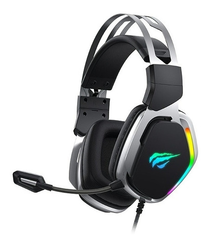 Diadema Gamer Luces Rgb Cancelacion Ruido Microfono Usb 