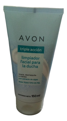Avon Triple Acción. Limpiador Facial Para La Ducha 150 Ml