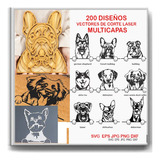 Pack Vectores Multi Capas Razas De Perros Para Corte Láser 