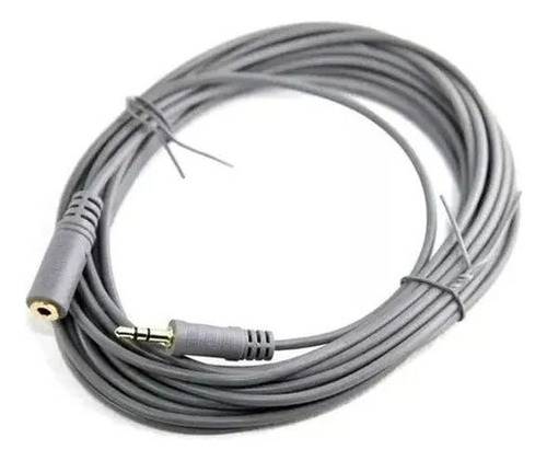 Cable Auxiliar Mini Plug Oro 3.5 Macho A 3,5 Hembra 1,80 M  