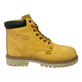 Bota Pma C/casquillo 100% Piel Nobuck Cosidas Industriales