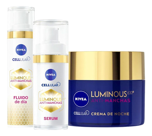 Kit Antimanchas Con Serum, Crema Fluida Día Y Crema Noche