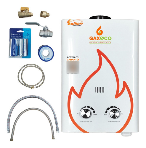 Calentador De Paso Boiler Gaxeco Eco6000hv Gas Lp (con Kit)