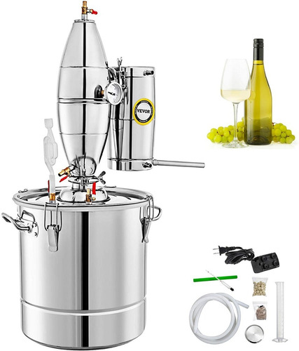  Vevor 70 Litros Destilador Fermentador Vinos Licores Agua