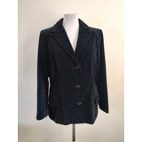 Blazer De Terciopelo Negro Vintage